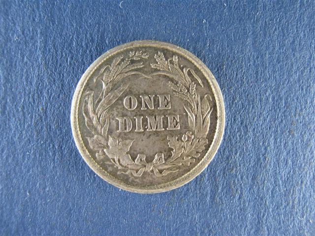 1898 Barber Dime Reverse